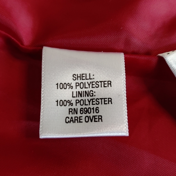 Studio Works Women's Red Faux Suede Lined ZIP Up Lined Blazer Jacket Size 16P - Picture 8 of 8